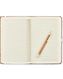 SUBER SET Notebook A5 sughero con penna e confezione regalo