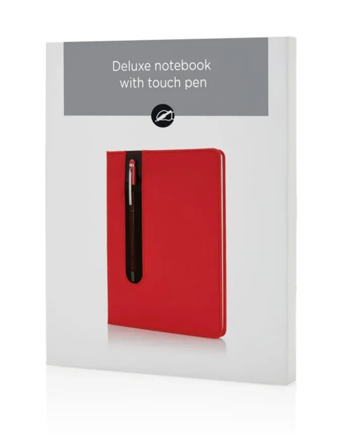Taccuino A5 Deluxe con Penna Touch, Copertina PU 80 pagine