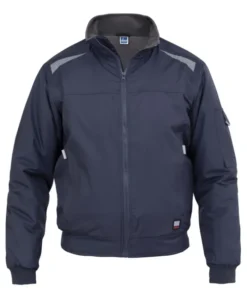 TASK Bomber in PVC con pile interno, reflex, regular fit