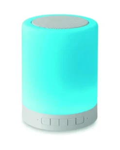 TATCHI Speaker Bluetooth 3W con Lampada Touch, Gancio, Bianco