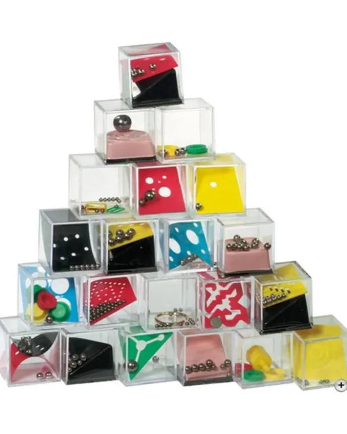 Tricky Thing giochi destrezza 24 dadi colorati in plastica 4x4 cm