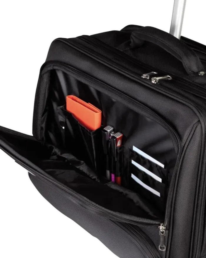 Trolley portacomputer in nylon 1680D con tasche e ruote