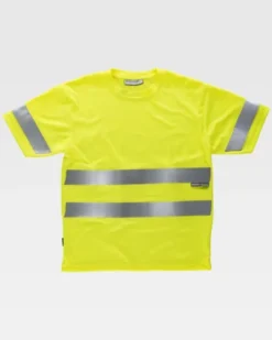 T-shirt alta visibilità Classe 2, 100% poliestere, EN 20471