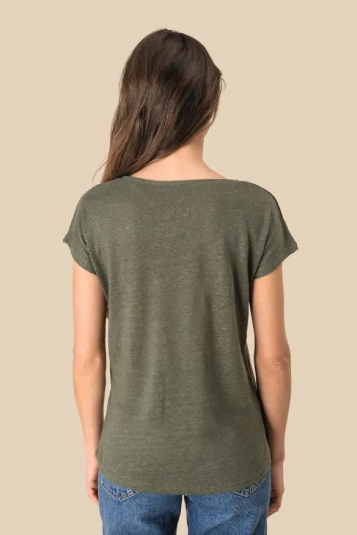 T-shirt donna scollo a v