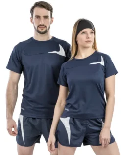 T-shirt donna Spiro Dash Training slim, traspirante, riflettente