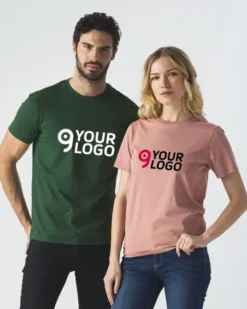 T-shirt genderlessgirocollo cotone bio