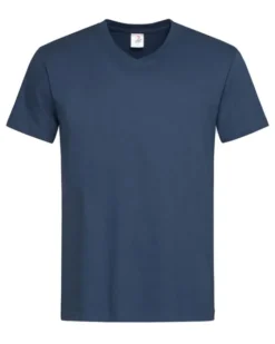 T-shirt Uomo Classic V-Neck 100% Cotone, Casual Fit