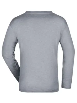 T-shirt uomo manica lunga cotone 150g, regular fit, zip,