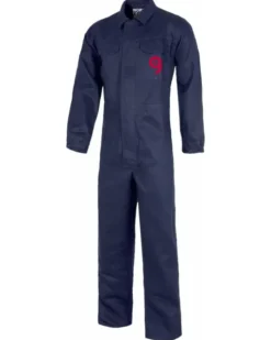 Tuta da lavoro, 100% cotone, zip metallo, polsi elastici