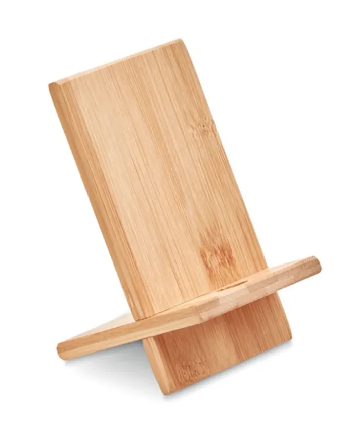 WHIPPY Porta telefono bamboo naturale 4000 mAh, misura 14x8 cm