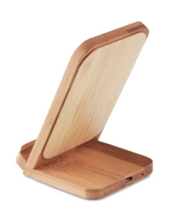 WIRESTAND Caricatore wireless Bamboo 5W doppia bobina, supporto
