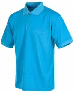 WORKDRY Polo mezza zip uomo, manica corta