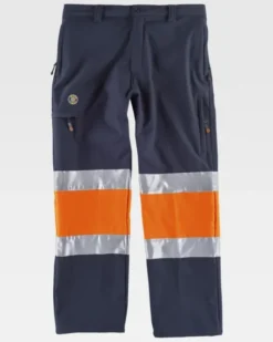 Workshell Pantalone Alta Visibilità Bicolore Cotone EN ISO 20471