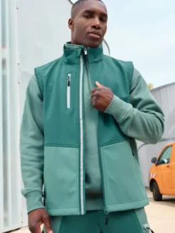 Workwear softshell vest