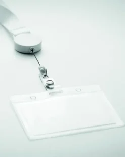 ZIP LANYARD in Poliestere con Badge Estraibile