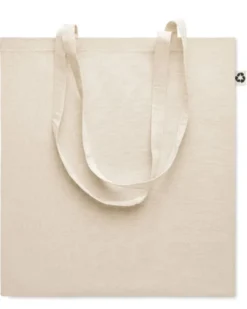 ZOCO Shopper cotone riciclato 140g/m² manici lunghi 38x42 cm