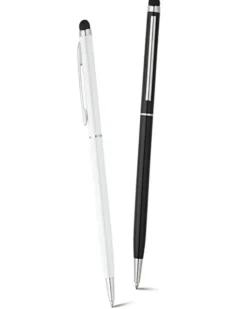 ZOE Penna a Sfera Alluminio con Punta Touch Ø0,8x13,5 cm Argento