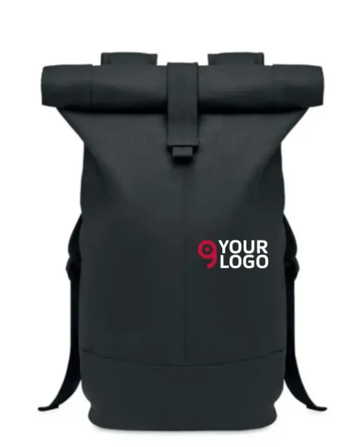 ZURICH ROLL zaino rolltop canvas 340g con schienale imbottito